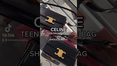 celine triopmhe bag|celine triomphe bag size comparison.